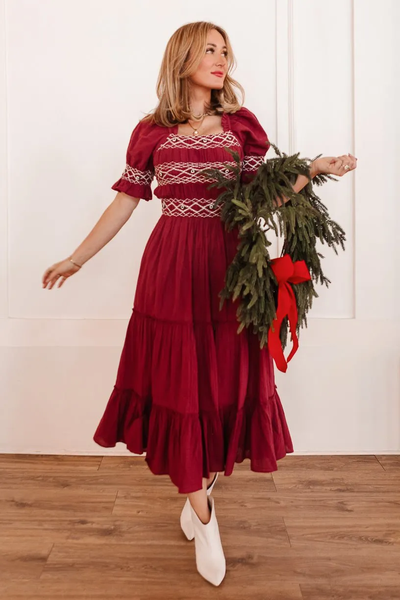 Liesl Midi Dress in Red - FINAL SALE sold by Ivy City Co product image thumbnail 5