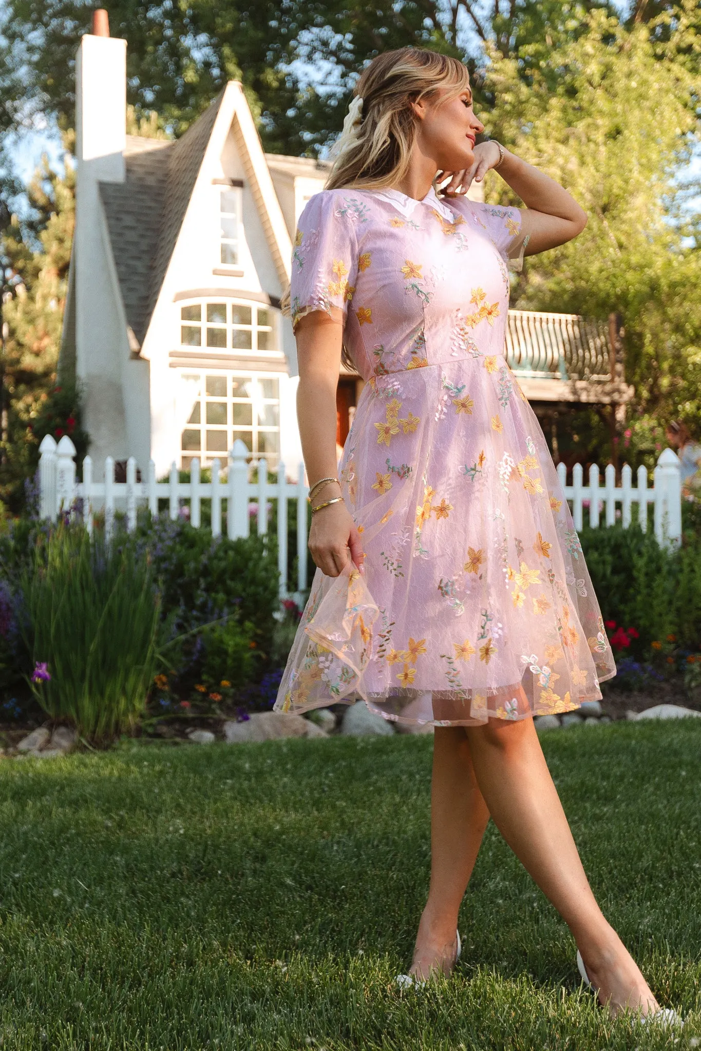 Penelope Dress in Lilac - FINAL SALE sold by Ivy City Co product image thumbnail 4