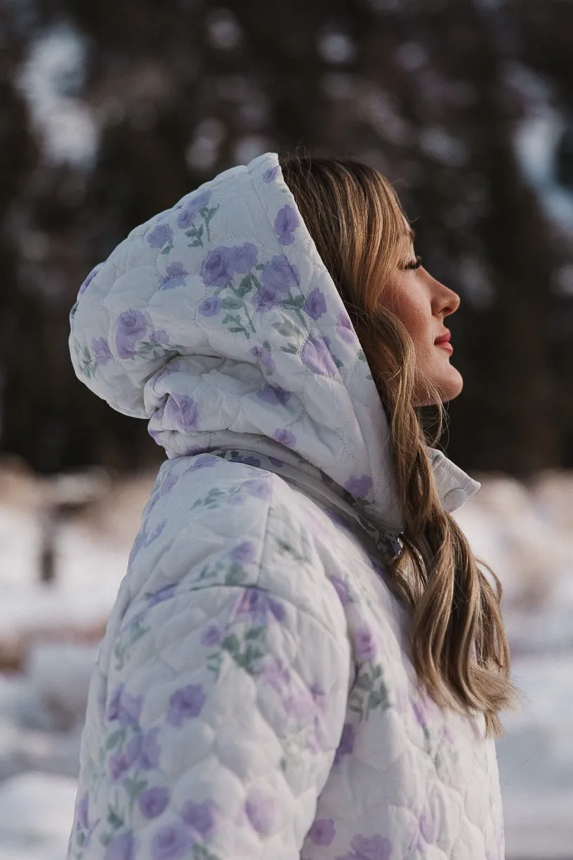 Quilted Jacket in Lavender Floral - FINAL SALE sold by Ivy City Co product image thumbnail 5