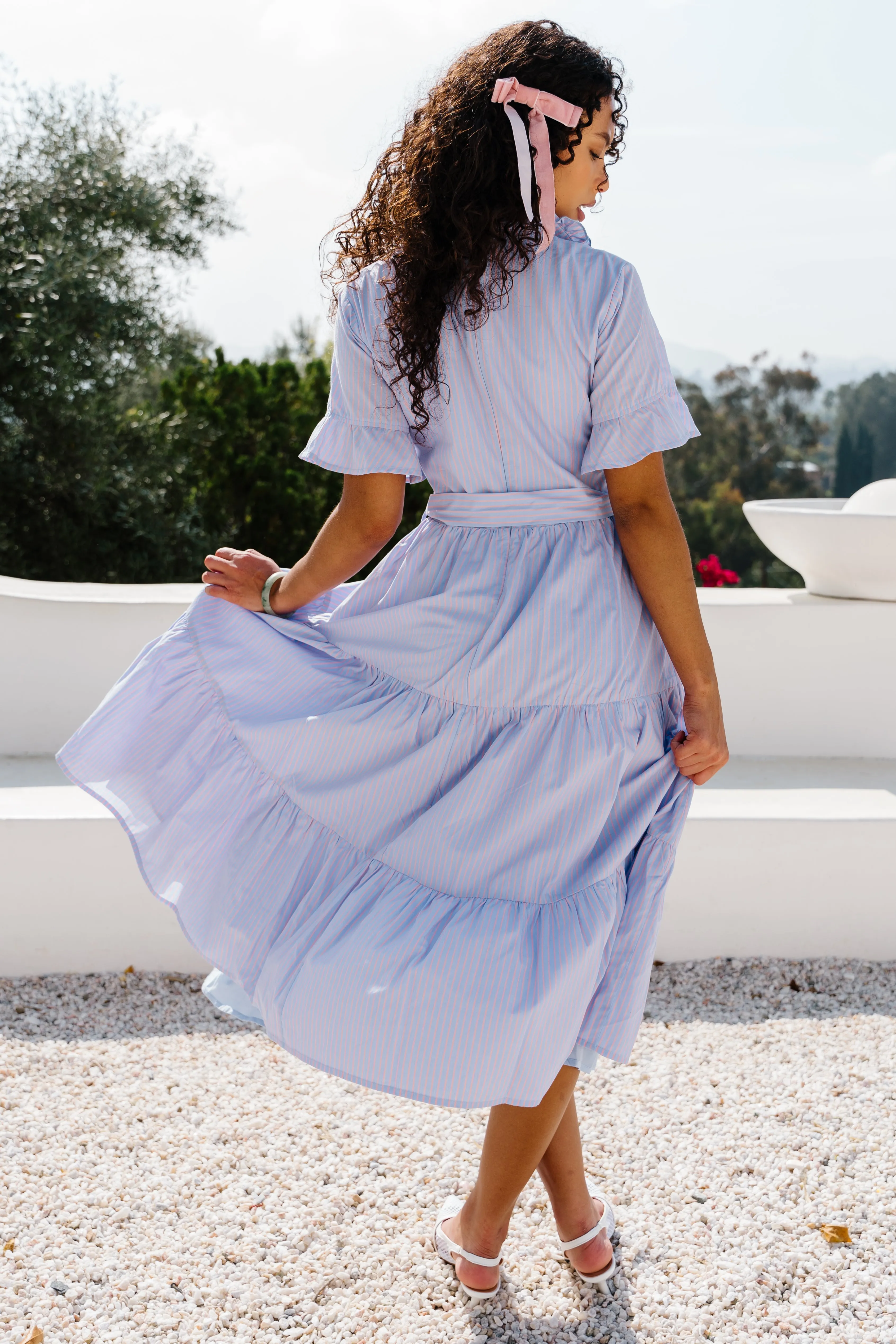 Sutton Dress in Pinstripe - FINAL SALE sold by Ivy City Co product image thumbnail 5