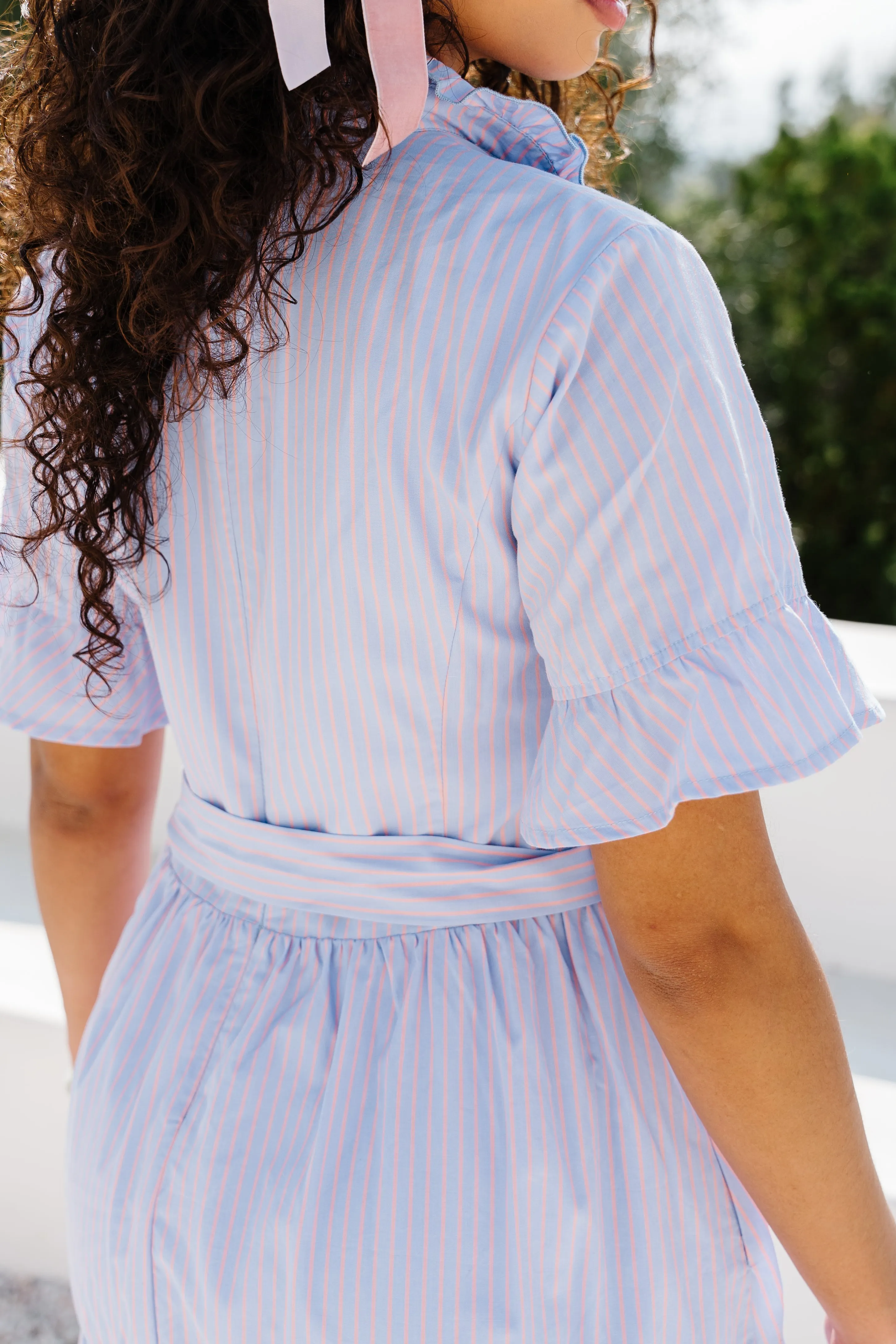 Sutton Dress in Pinstripe - FINAL SALE sold by Ivy City Co product image thumbnail 4