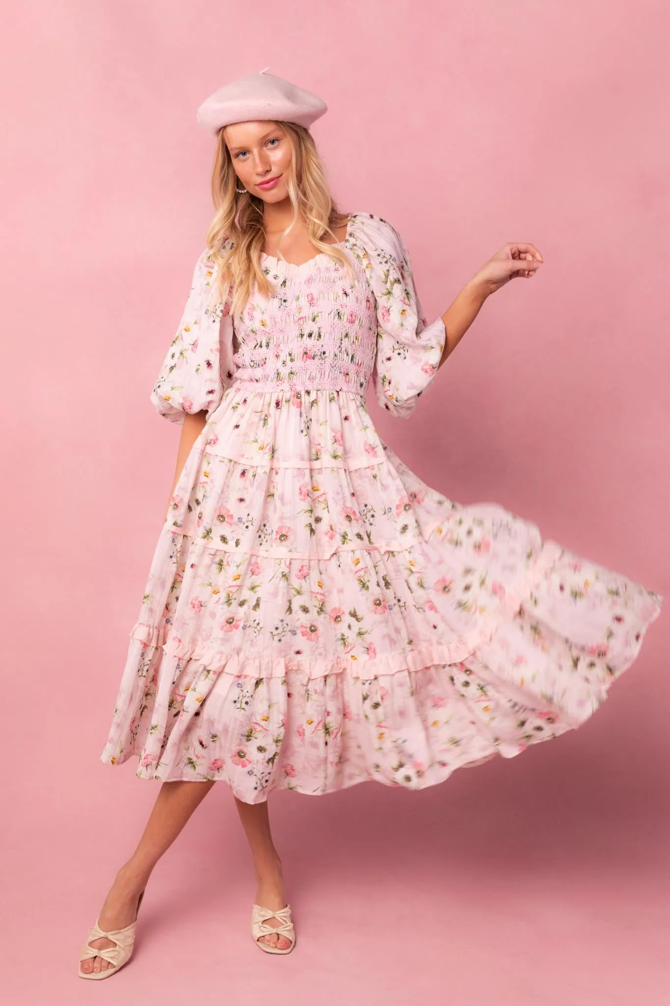 Roselyn Dress in Pink - FINAL SALE sold by Ivy City Co