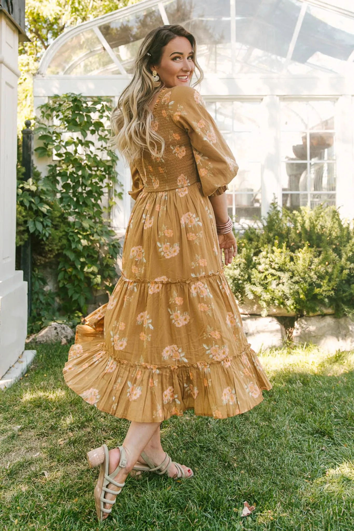 Madeline Dress in Celeste Floral - FINAL SALE sold by Ivy City Co product image thumbnail 5