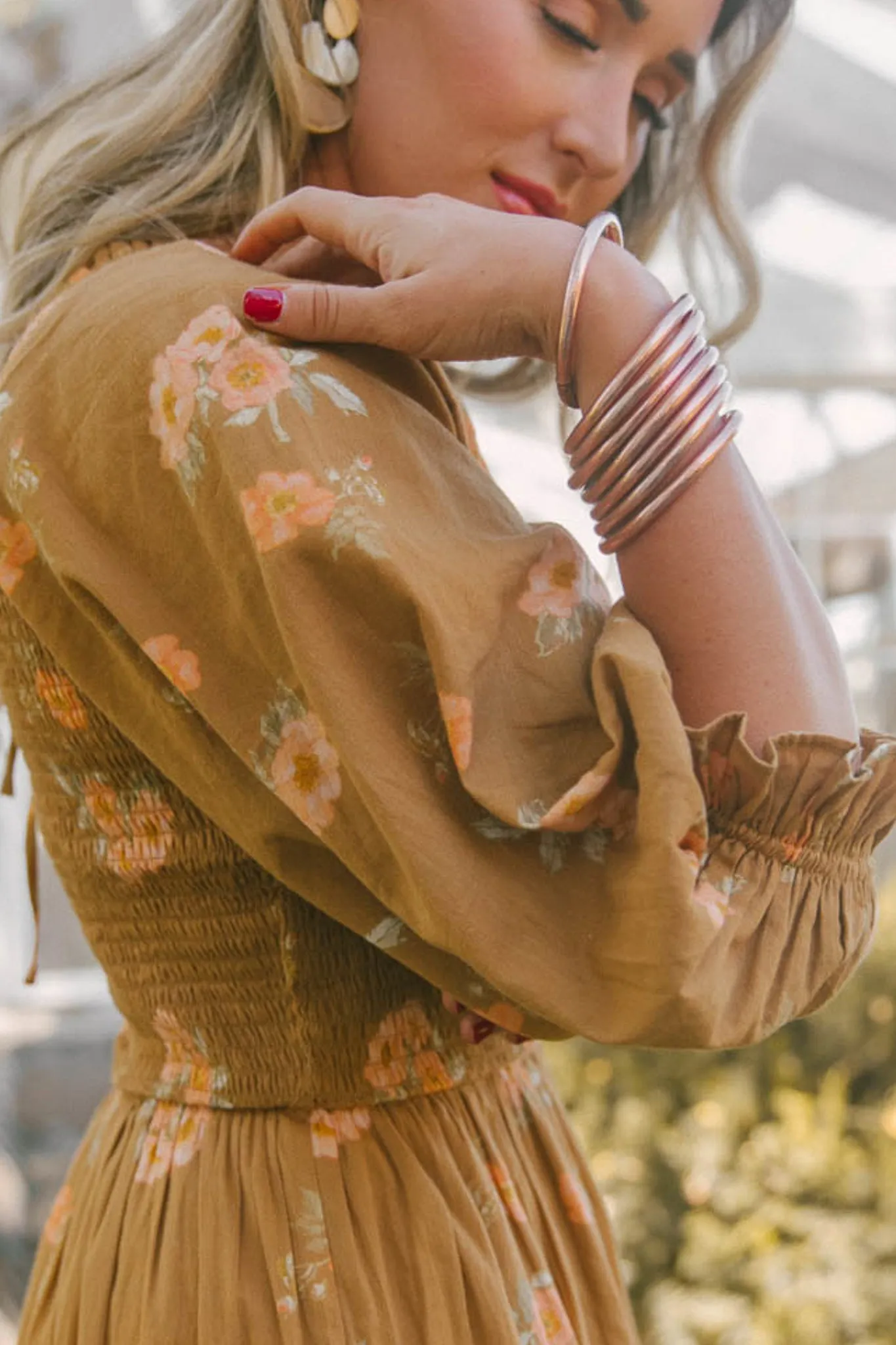 Madeline Dress in Celeste Floral - FINAL SALE sold by Ivy City Co product image thumbnail 4