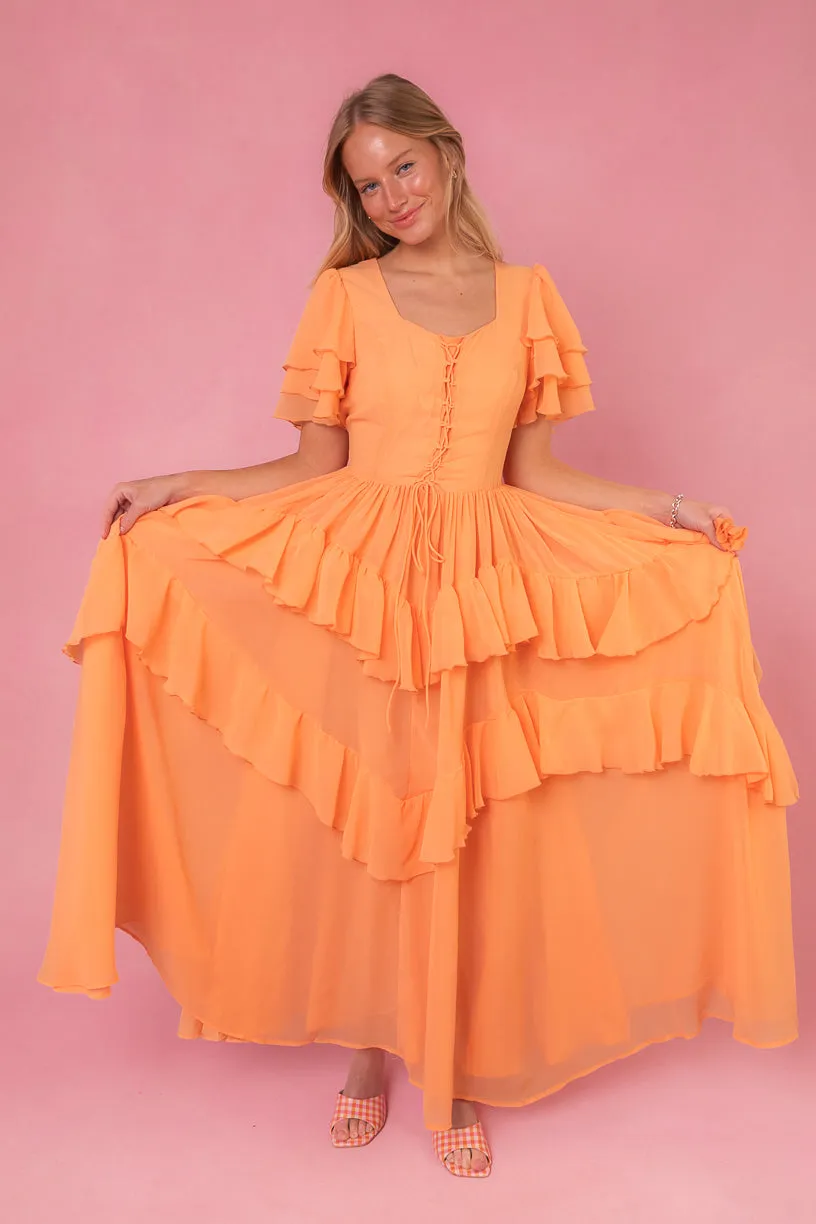 Solana Dress in Apricot - FINAL SALE sold by Ivy City Co product image thumbnail 3
