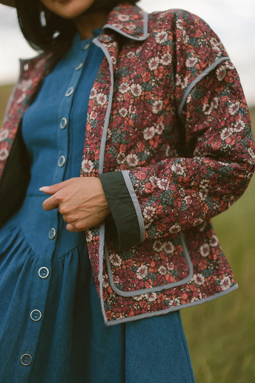 Raquel Quilted Jacket in Floral - FINAL SALE sold by Ivy City Co product image thumbnail 2