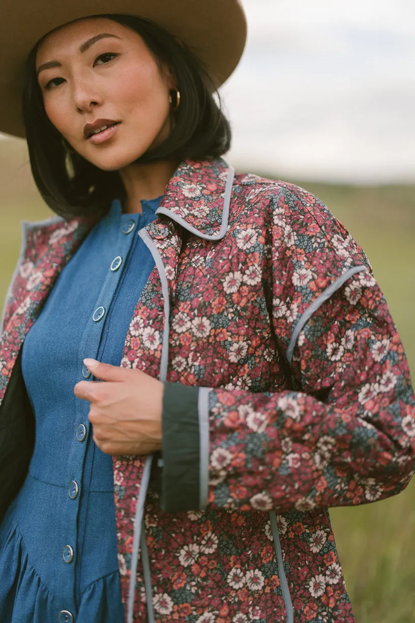 Raquel Quilted Jacket in Floral - FINAL SALE sold by Ivy City Co product image thumbnail 4