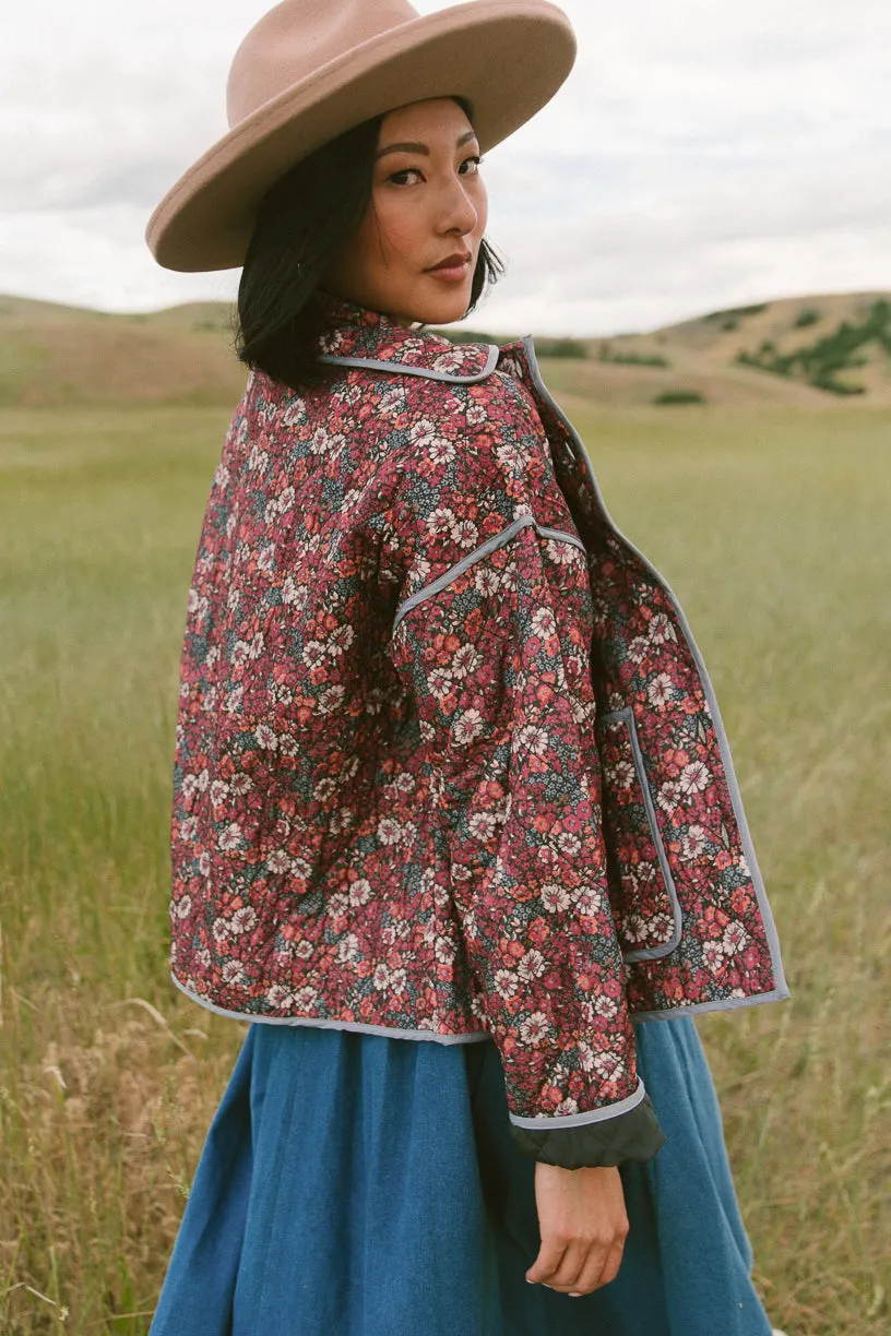 Raquel Quilted Jacket in Floral - FINAL SALE sold by Ivy City Co product image thumbnail 5