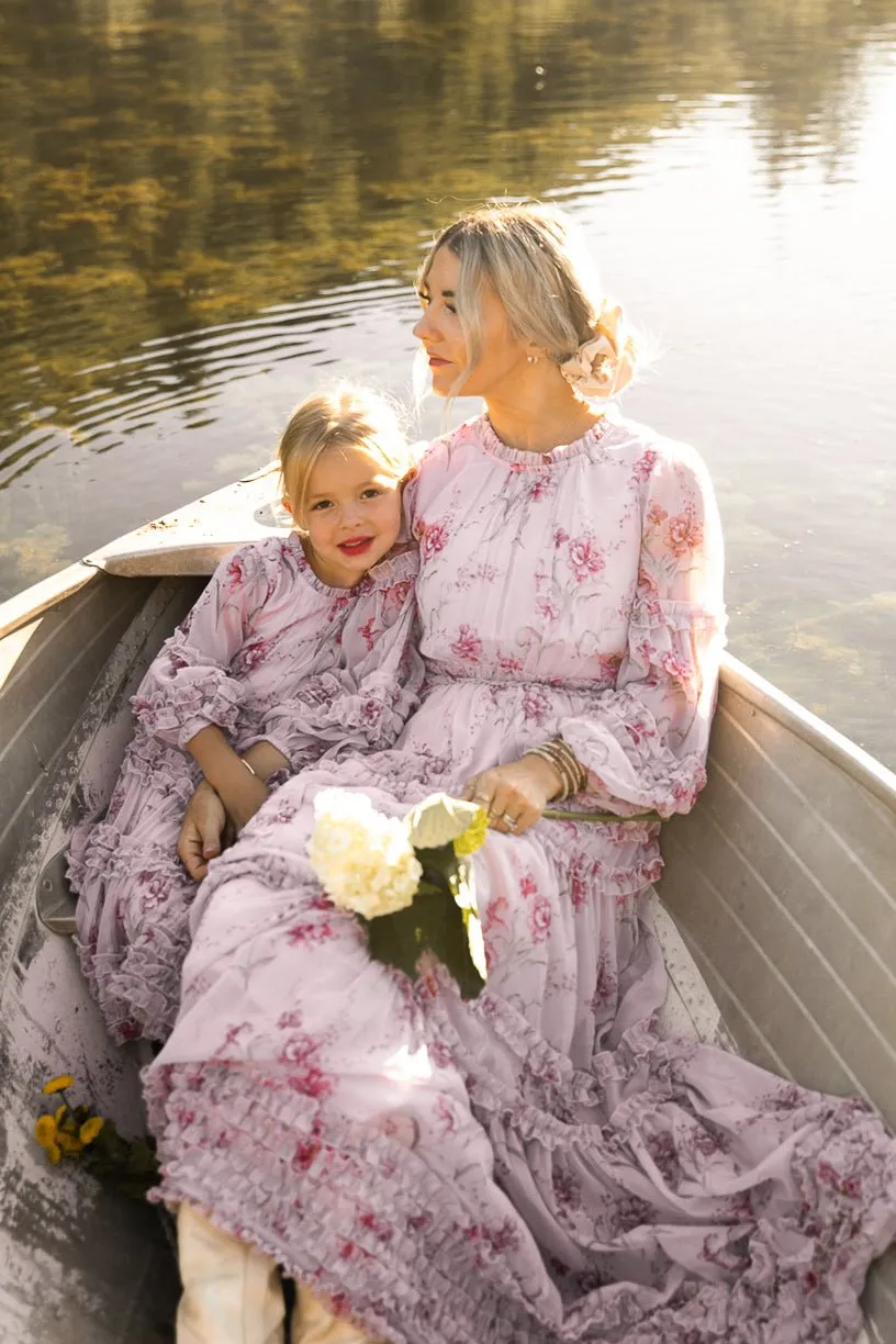 Geneva Dress in Mauve Floral - FINAL SALE sold by Ivy City Co