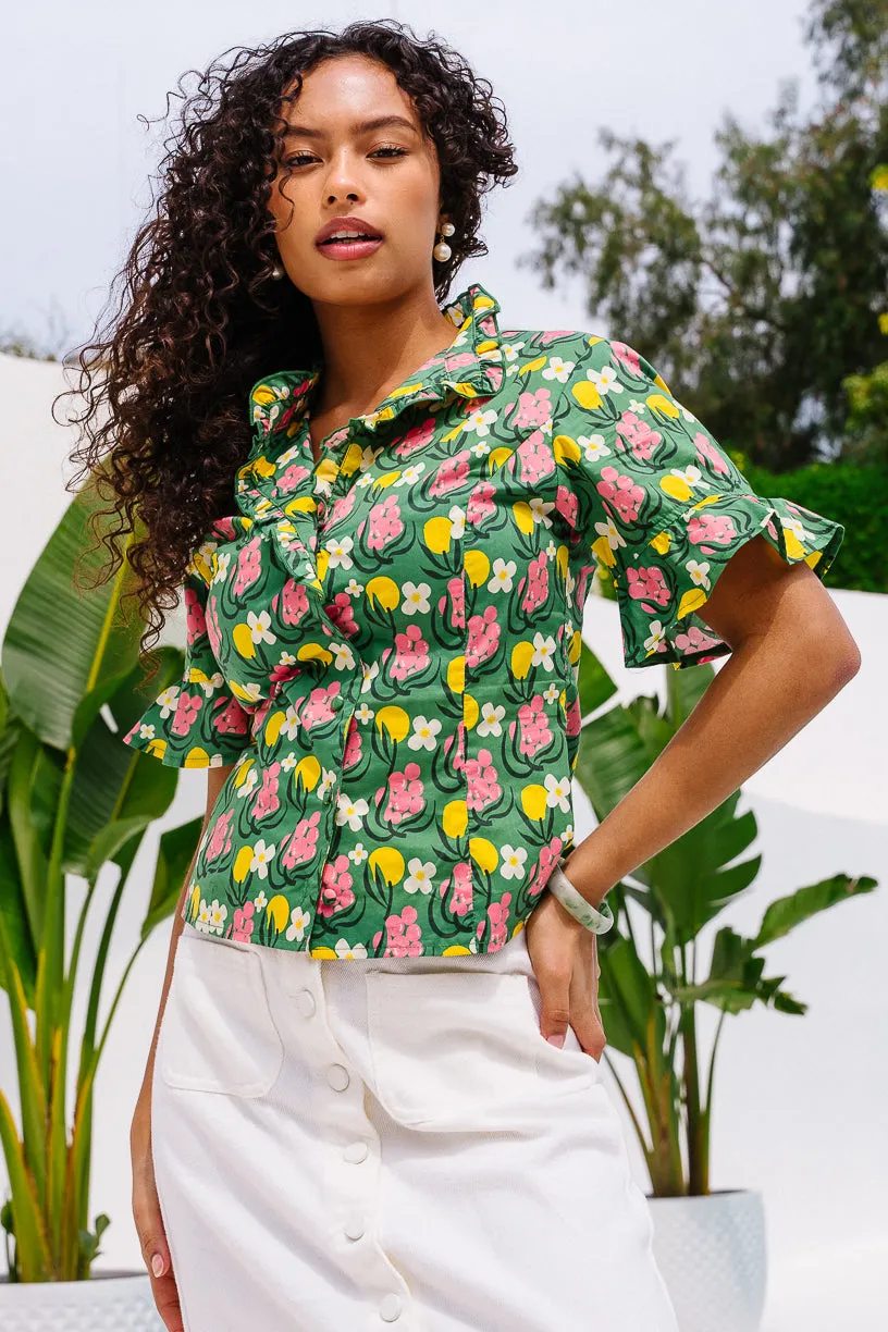 Sutton Blouse in Citrus - FINAL SALE sold by Ivy City Co product image thumbnail 4