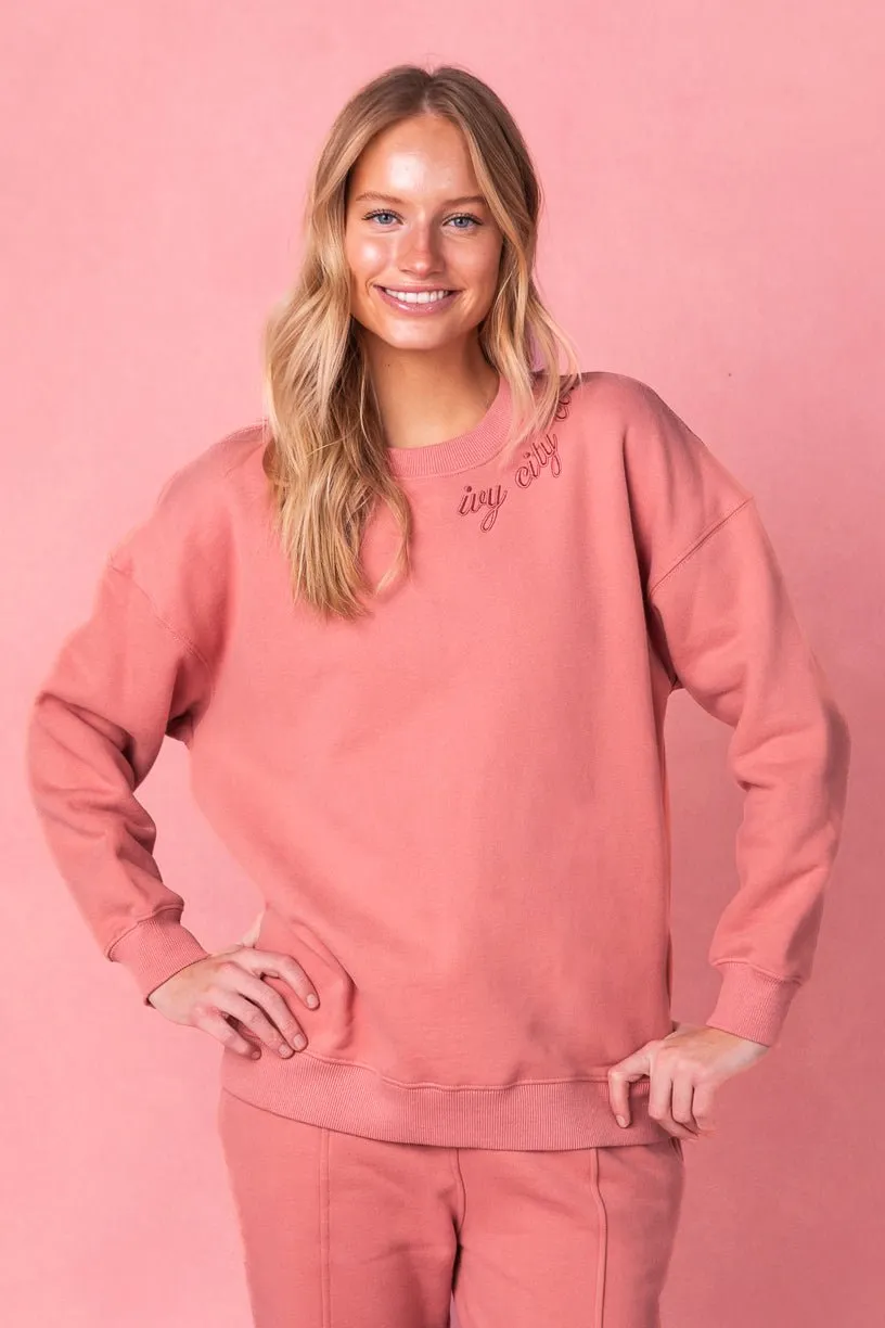 Ivy Sweatshirt in Pink sold by Ivy City Co product image thumbnail 2