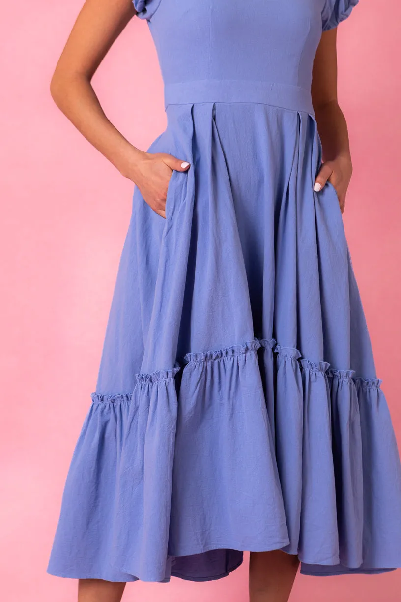 Dahlia Dress in Blue - FINAL SALE sold by Ivy City Co product image thumbnail 2
