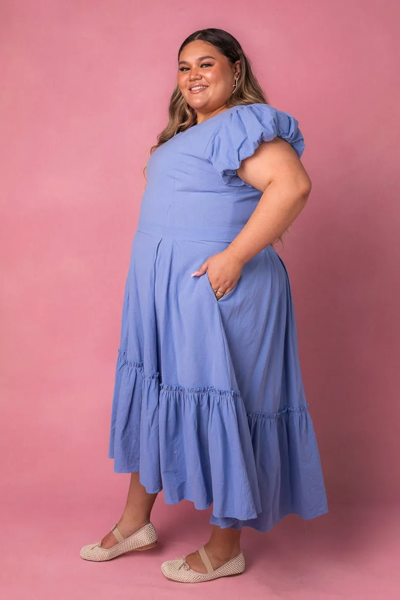 Dahlia Dress in Blue - FINAL SALE sold by Ivy City Co product image thumbnail 4