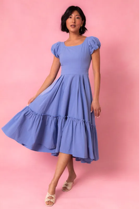 Dahlia Dress in Blue - FINAL SALE sold by Ivy City Co