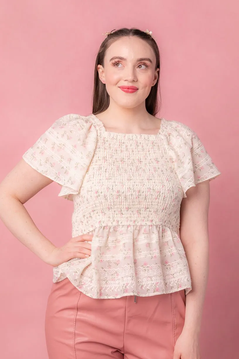 Madison Top in Eyelet Floral - FINAL SALE sold by Ivy City Co product image thumbnail 2
