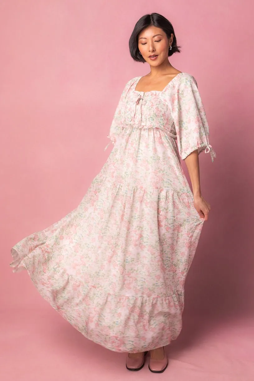 Nora Dress in Spring Watercolor - FINAL SALE sold by Ivy City Co product image thumbnail 3