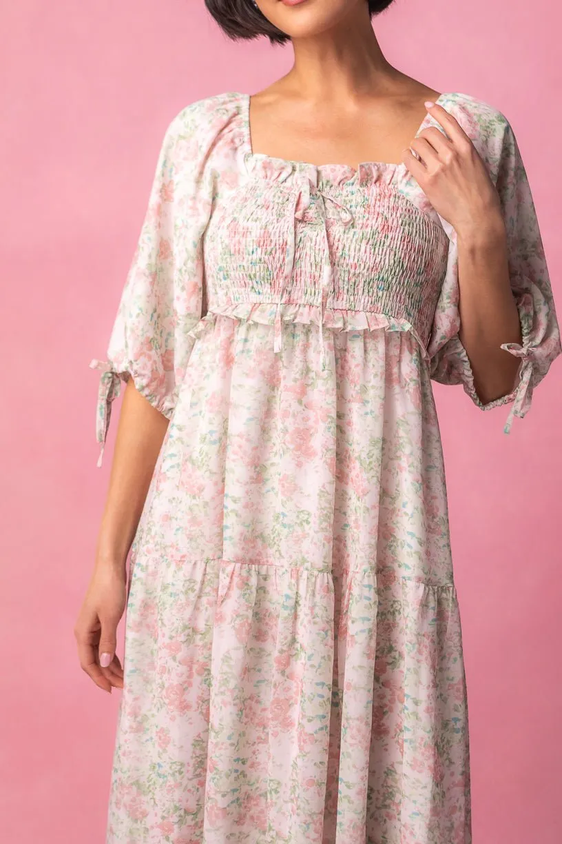 Nora Dress in Spring Watercolor - FINAL SALE sold by Ivy City Co product image thumbnail 2