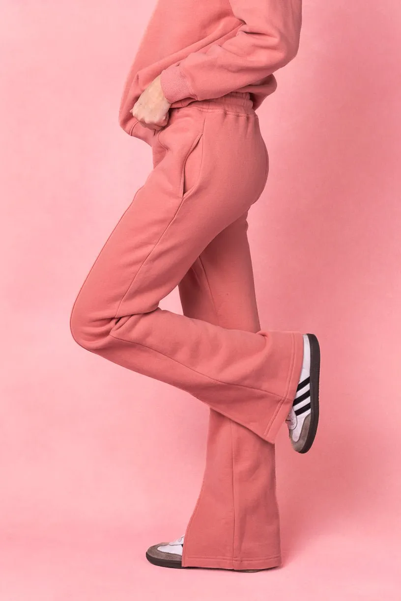 Ivy Flare Sweatpants in Pink sold by Ivy City Co product image thumbnail 4