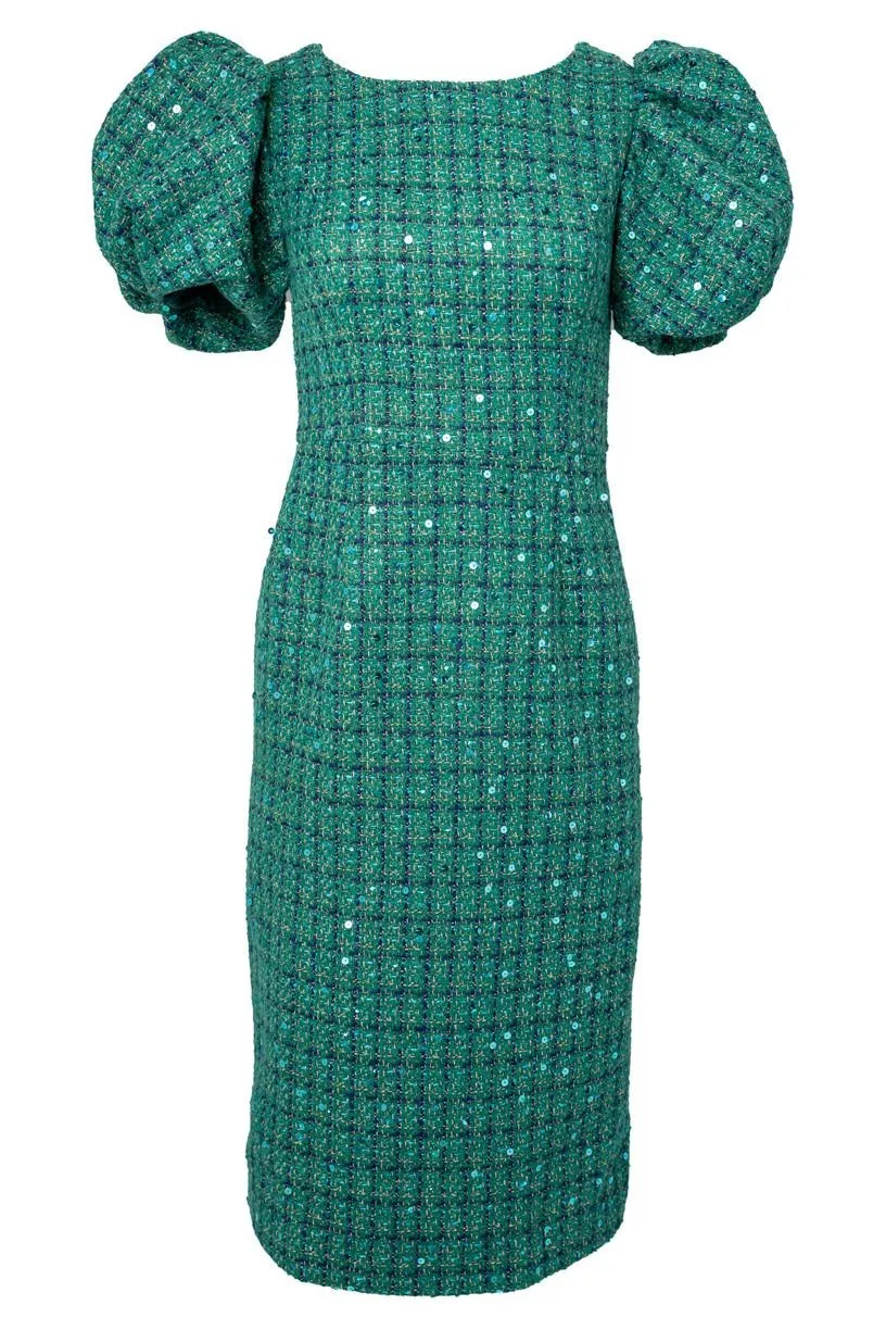 Holly Dress in Green Sparkle - FINAL SALE sold by Ivy City Co product image thumbnail 2