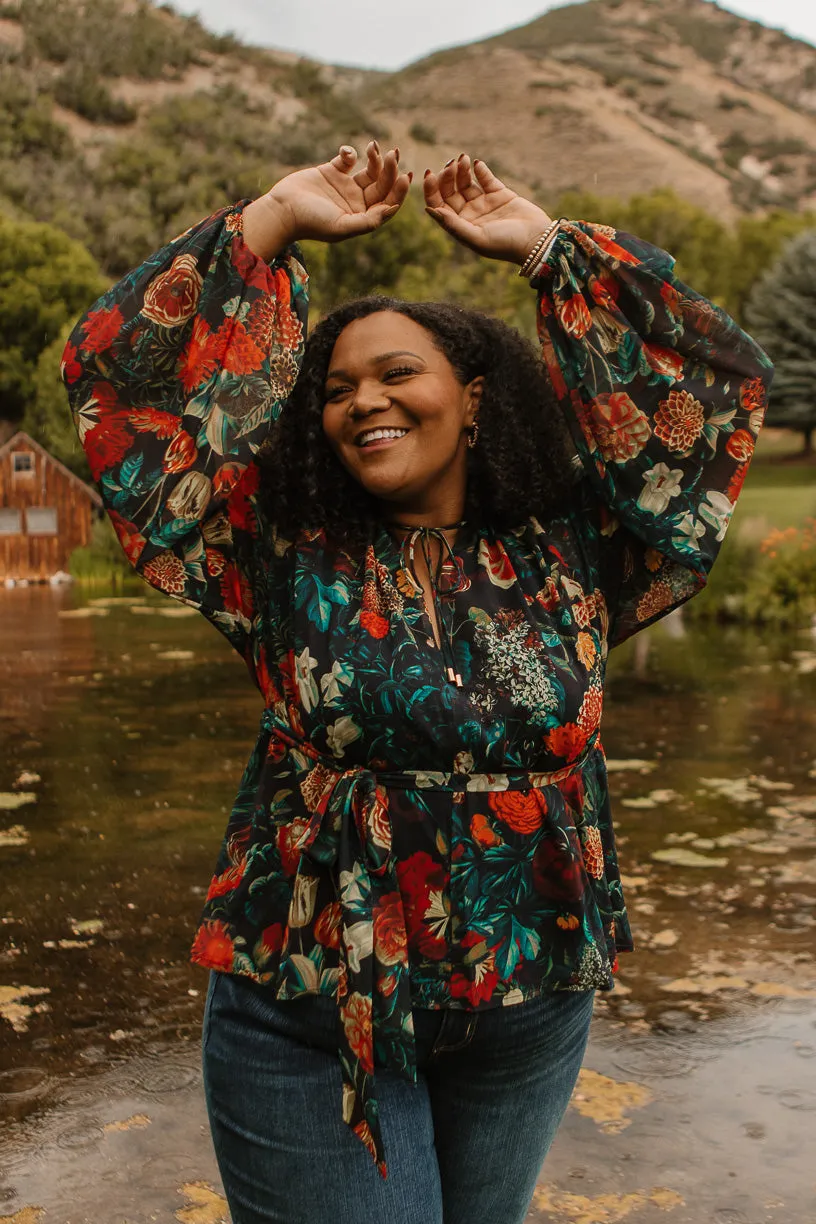 Imogen Top in Moody Floral - FINAL SALE sold by Ivy City Co product image thumbnail 4