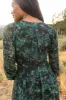 Laney Dress in Green Watercolor - FINAL SALE sold by Ivy City Co