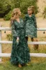 Laney Dress in Green Watercolor - FINAL SALE sold by Ivy City Co