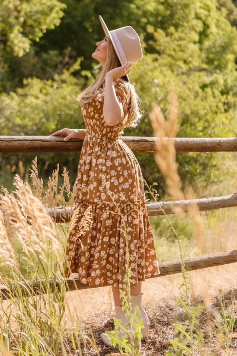 Sienna Dress in Brown Floral - FINAL SALE sold by Ivy City Co product image thumbnail 5