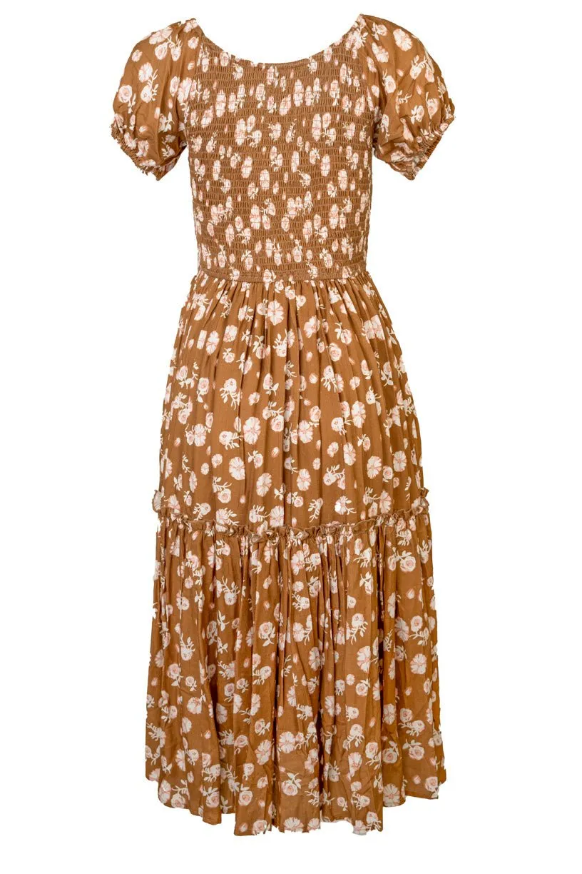 Sienna Dress in Brown Floral - FINAL SALE sold by Ivy City Co product image thumbnail 3