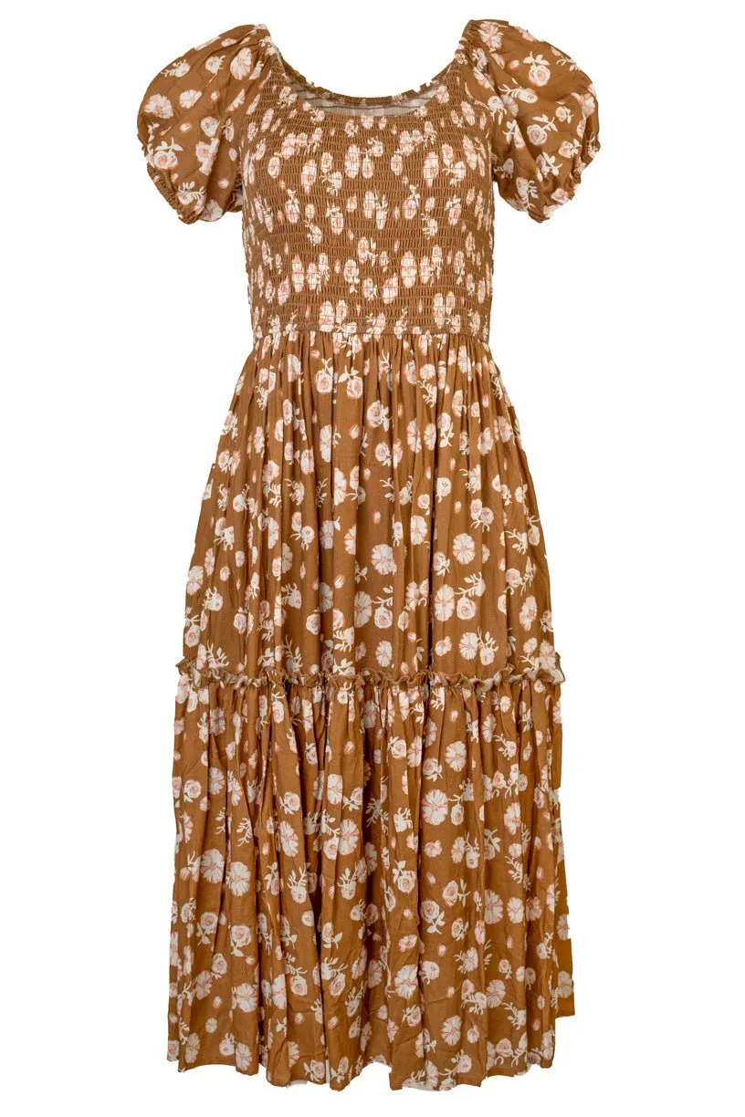 Sienna Dress in Brown Floral - FINAL SALE sold by Ivy City Co product image thumbnail 2