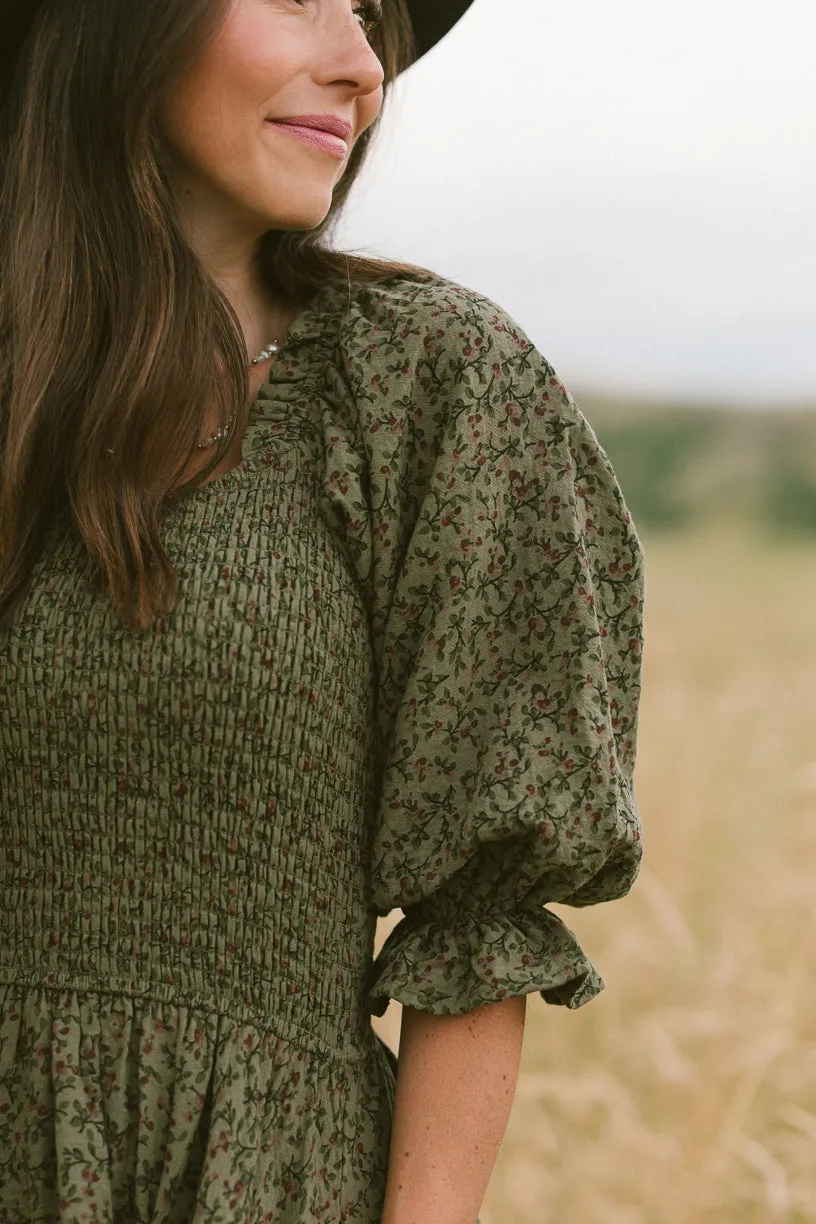 Teagan Dress in Woodland Floral sold by Ivy City Co product image thumbnail 5