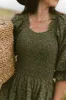 Teagan Dress in Woodland Floral sold by Ivy City Co