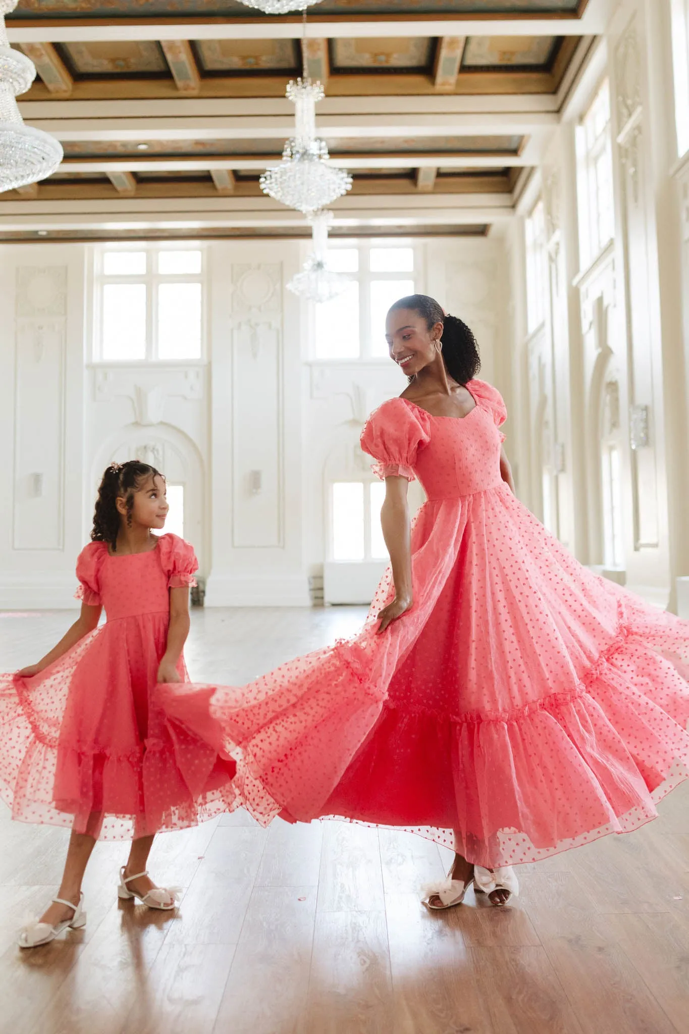 Wonderland Dress in Pink Hearts - FINAL SALE sold by Ivy City Co product image thumbnail 5