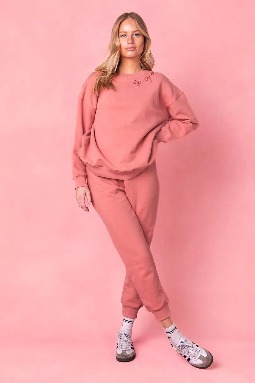 Ivy Jogger Sweatpants in Pink sold by Ivy City Co product image thumbnail 2