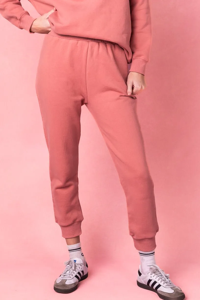 Ivy Jogger Sweatpants in Pink sold by Ivy City Co
