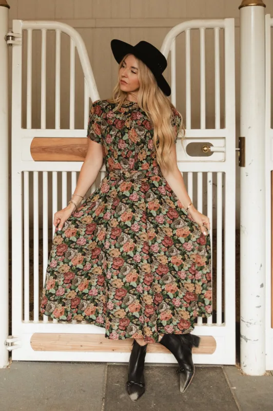 Remi Dress in Moody Floral - FINAL SALE sold by Ivy City Co