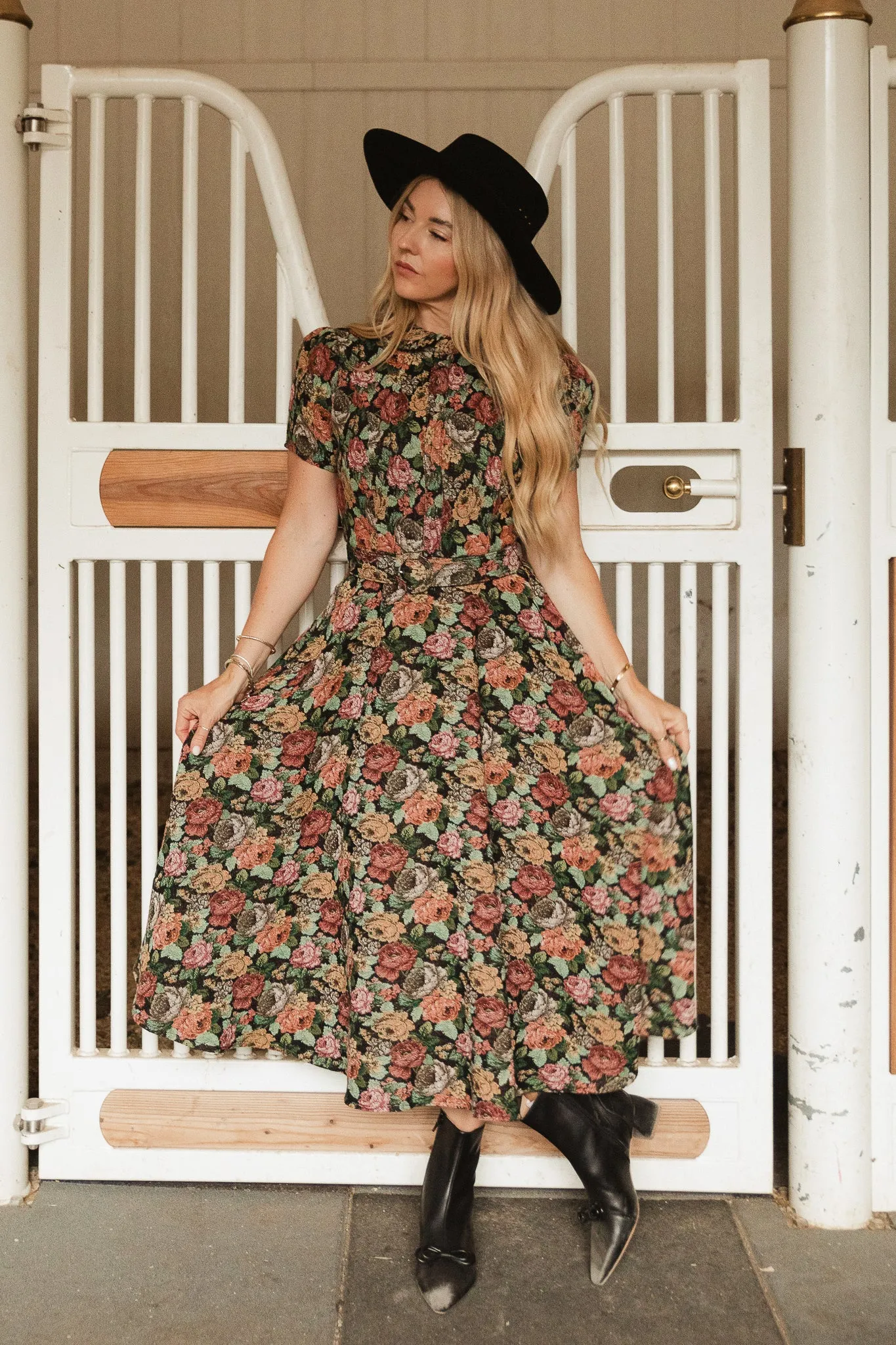 Remi Dress in Moody Floral - FINAL SALE sold by Ivy City Co