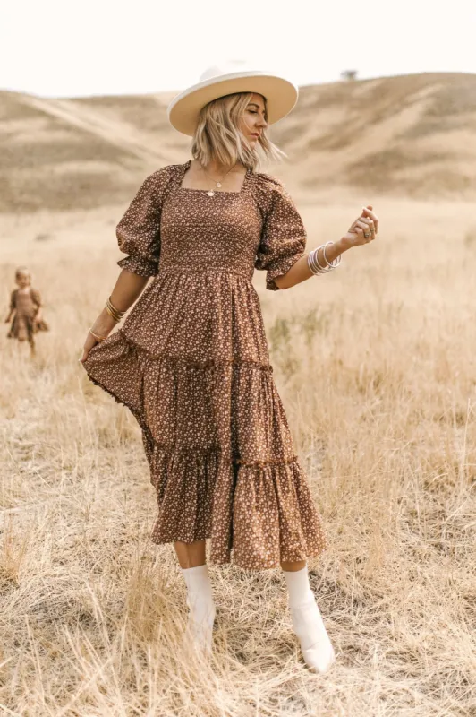 Madeline Dress in Amber Floral - FINAL SALE sold by Ivy City Co