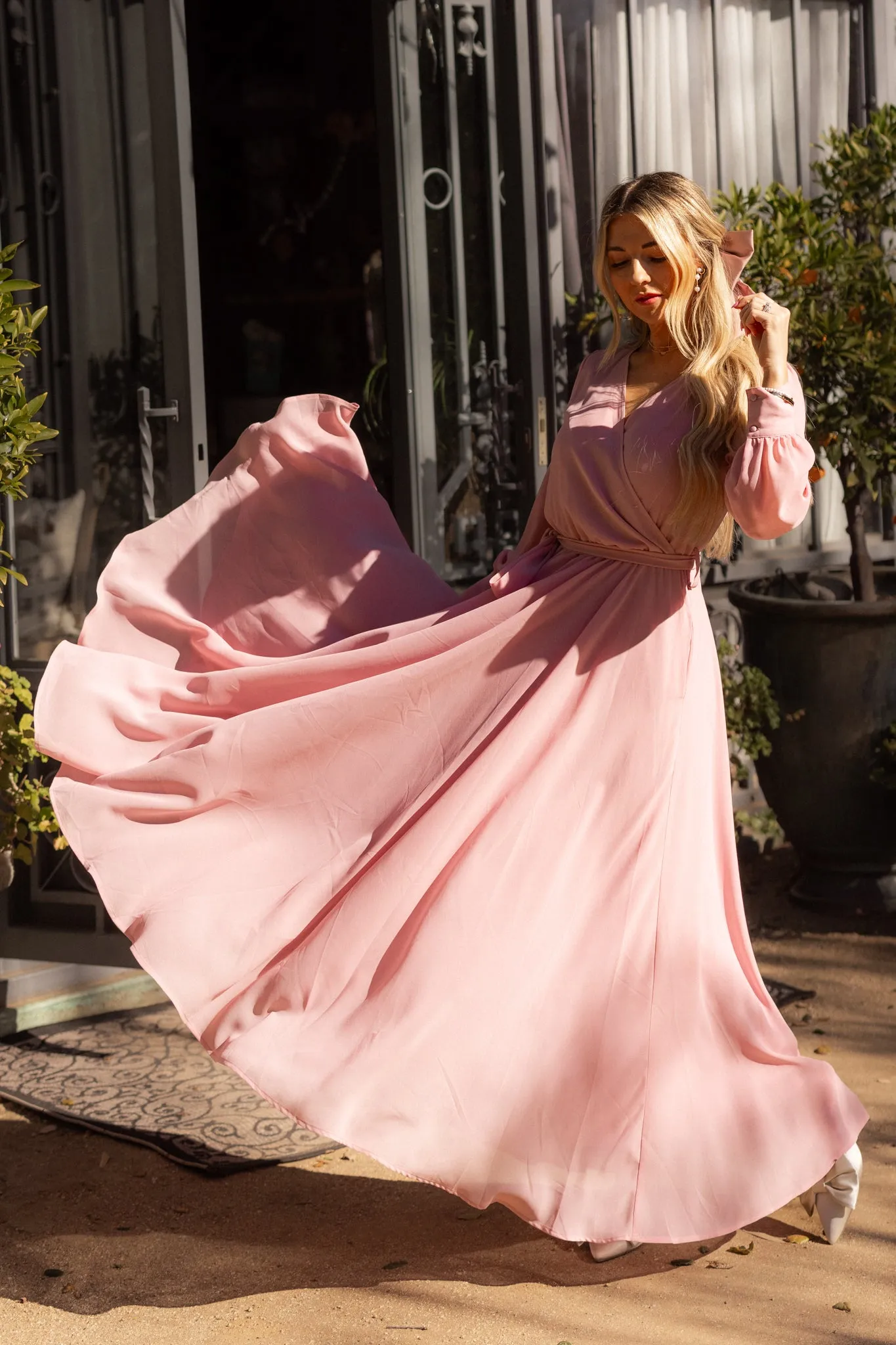 Andie Dress in Blush sold by Ivy City Co