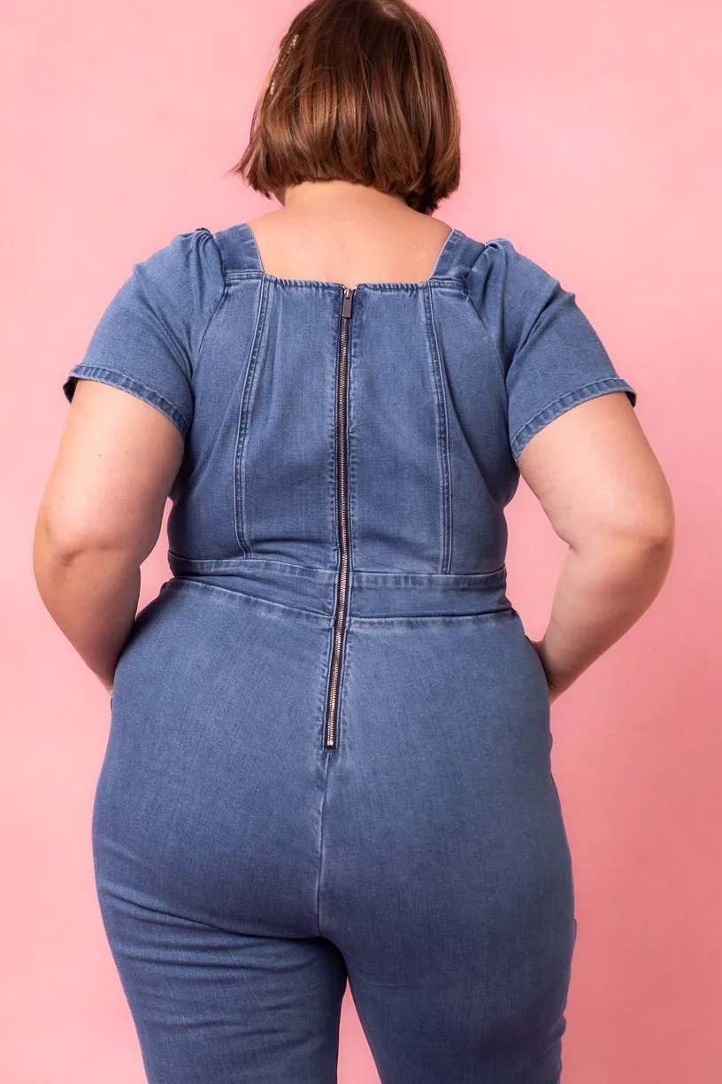 Ryan Denim Jumpsuit - FINAL SALE sold by Ivy City Co product image thumbnail 4