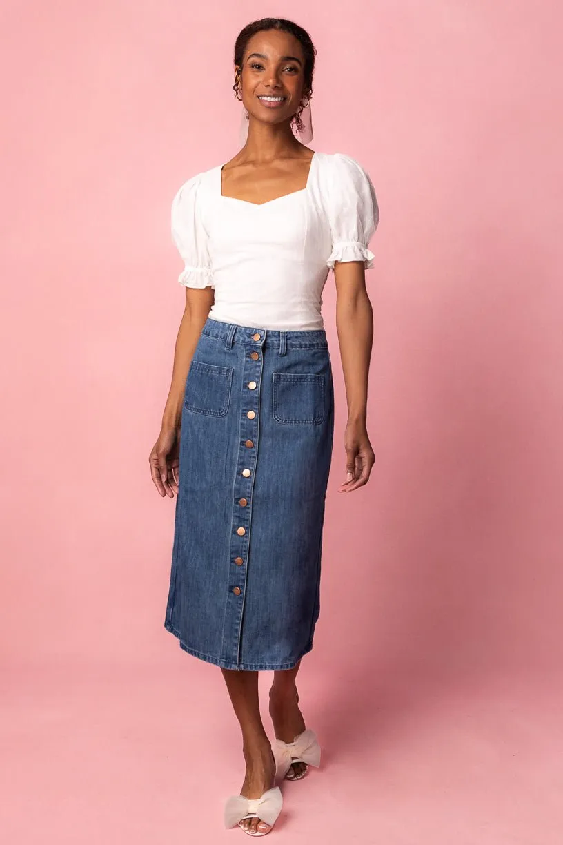 Ballerina Top in White - FINAL SALE sold by Ivy City Co product image thumbnail 4