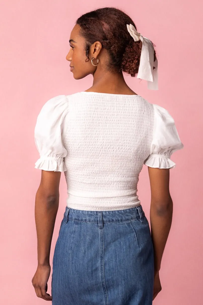 Ballerina Top in White - FINAL SALE sold by Ivy City Co product image thumbnail 2