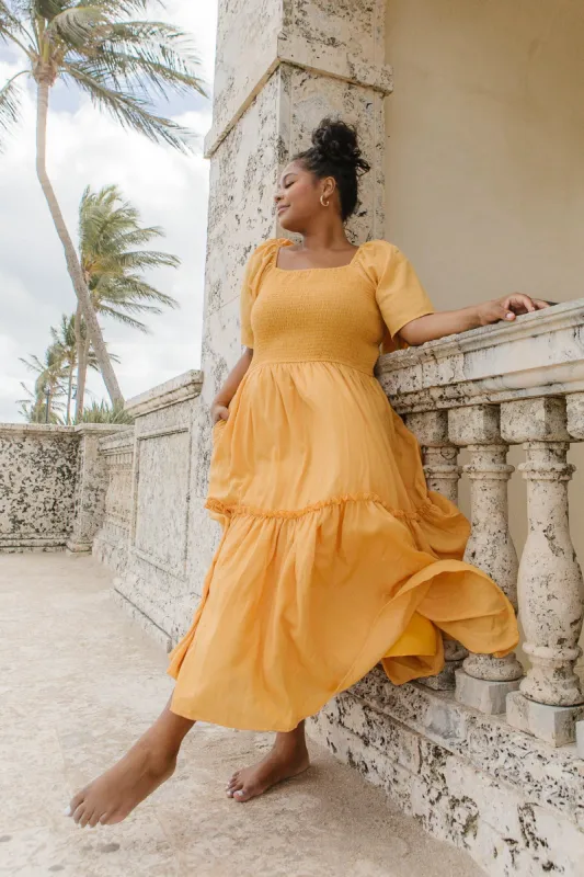 Lennon Dress in Mustard - FINAL SALE sold by Ivy City Co