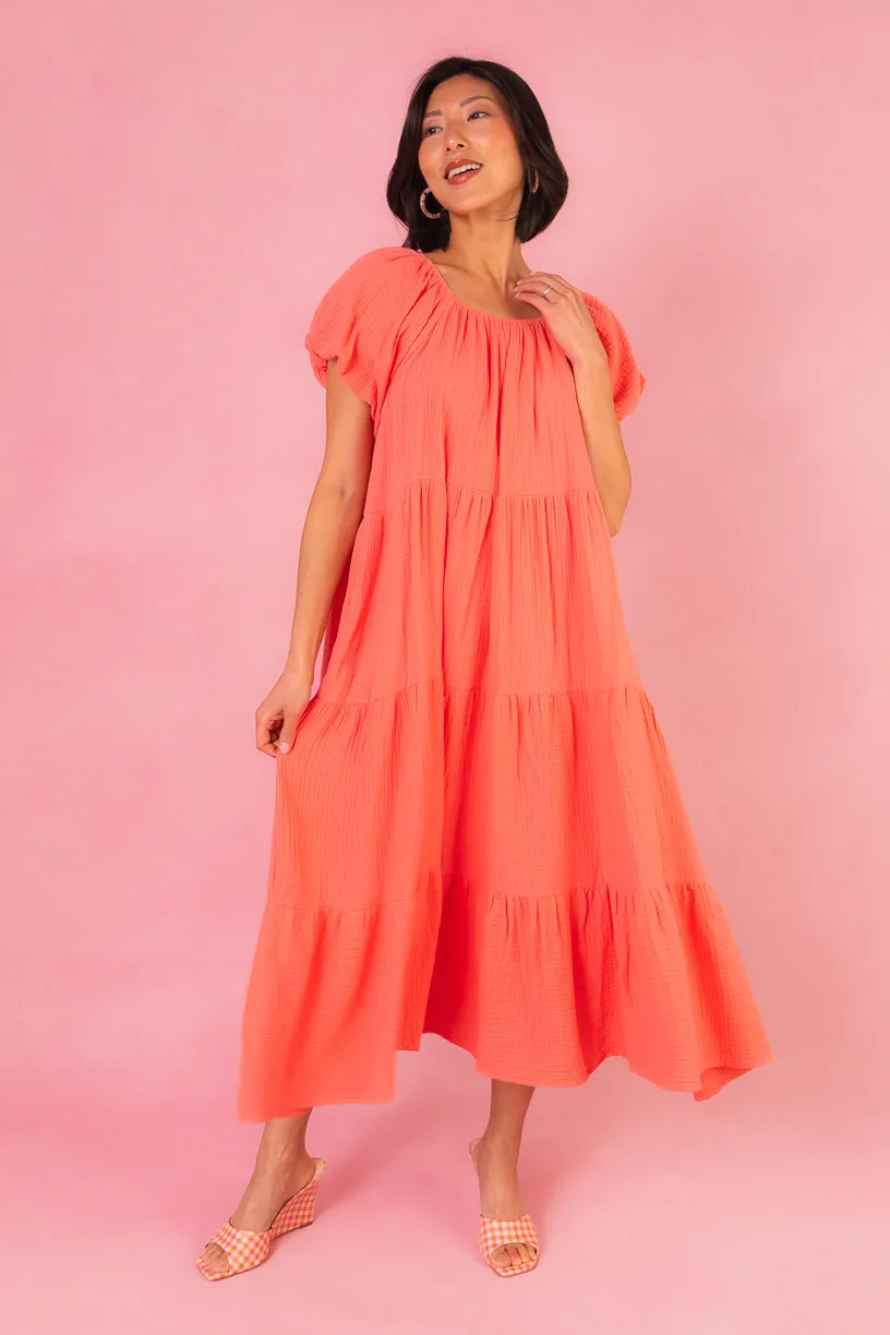 Harvey Dress in Coral - FINAL SALE sold by Ivy City Co