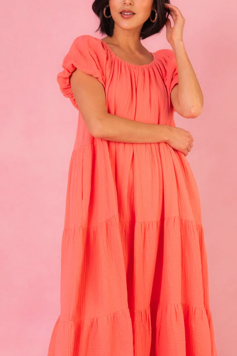 Harvey Dress in Coral - FINAL SALE sold by Ivy City Co product image thumbnail 2