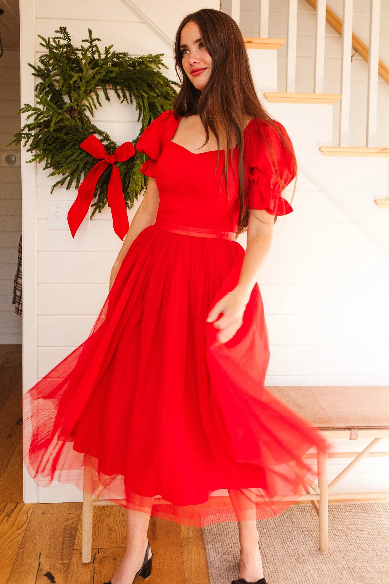 Ballerina Dress in Red - FINAL SALE sold by Ivy City Co product image thumbnail 2