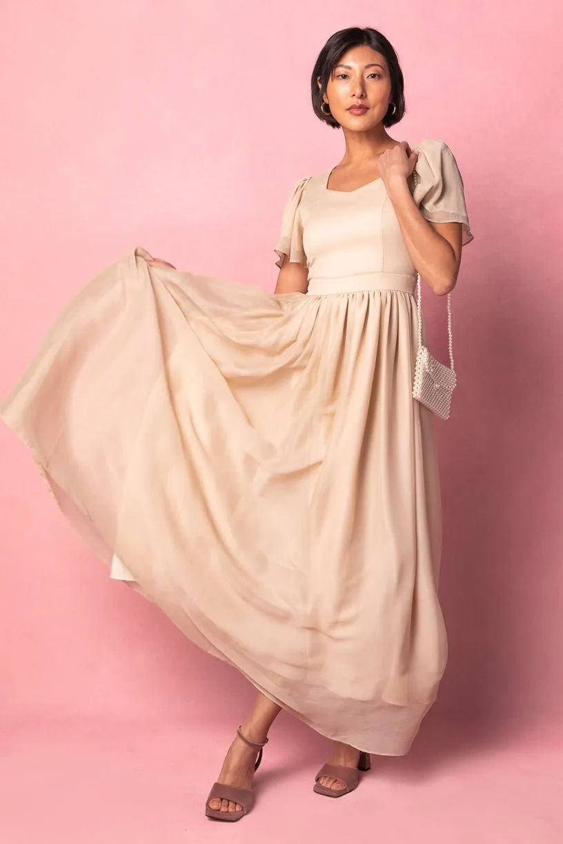 Abbie Dress in Champagne sold by Ivy City Co product image thumbnail 4