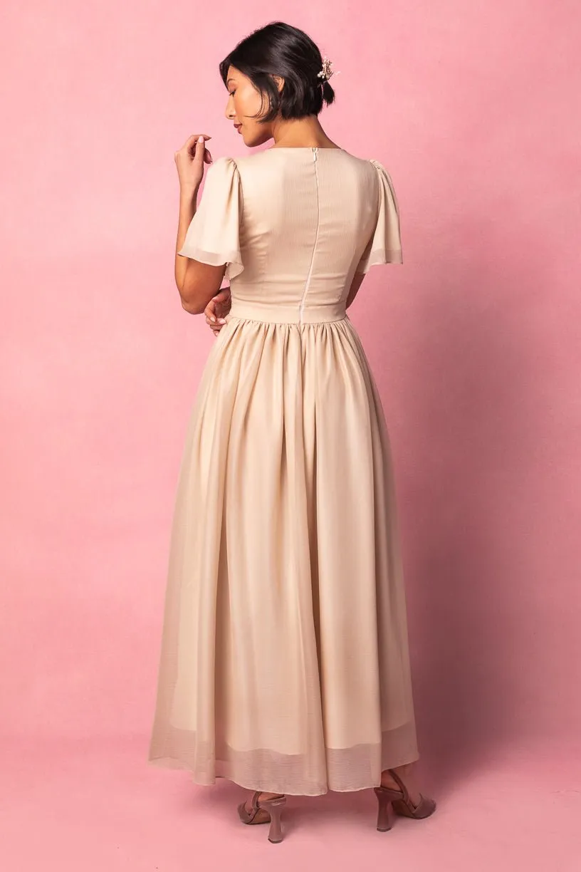 Abbie Dress in Champagne sold by Ivy City Co product image thumbnail 3