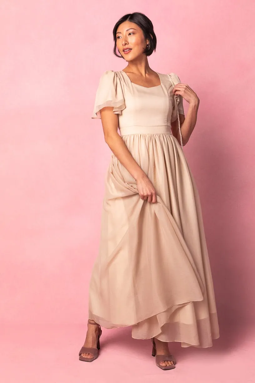 Abbie Dress in Champagne sold by Ivy City Co product image thumbnail 2
