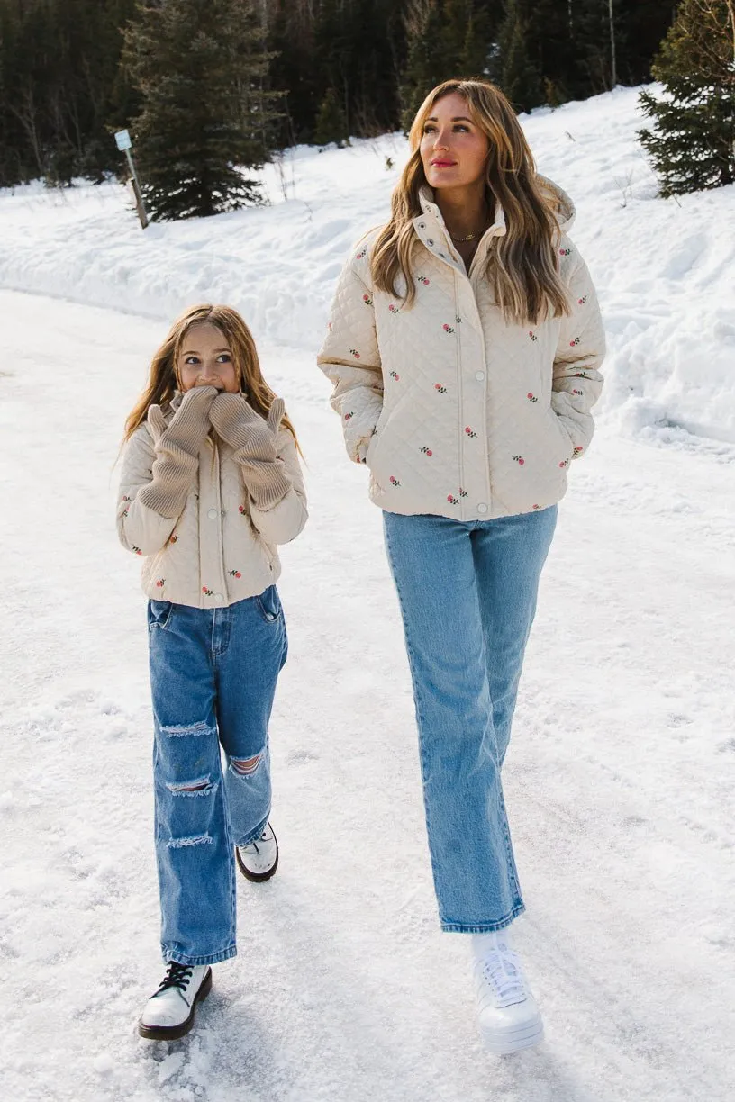 Quilted Jacket in Delicate Zinnia sold by Ivy City Co product image thumbnail 4