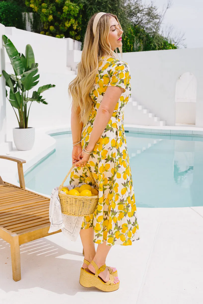 Meredith Dress in Lemons - FINAL SALE sold by Ivy City Co product image thumbnail 4